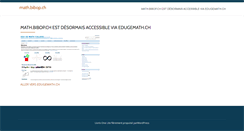 Desktop Screenshot of math.bibop.ch
